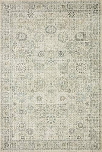 Loloi II Skye Collection SKY-14 Natural / Sage, Traditional 2'-6" x 7'-6" Runner Rug | Amazon (US)