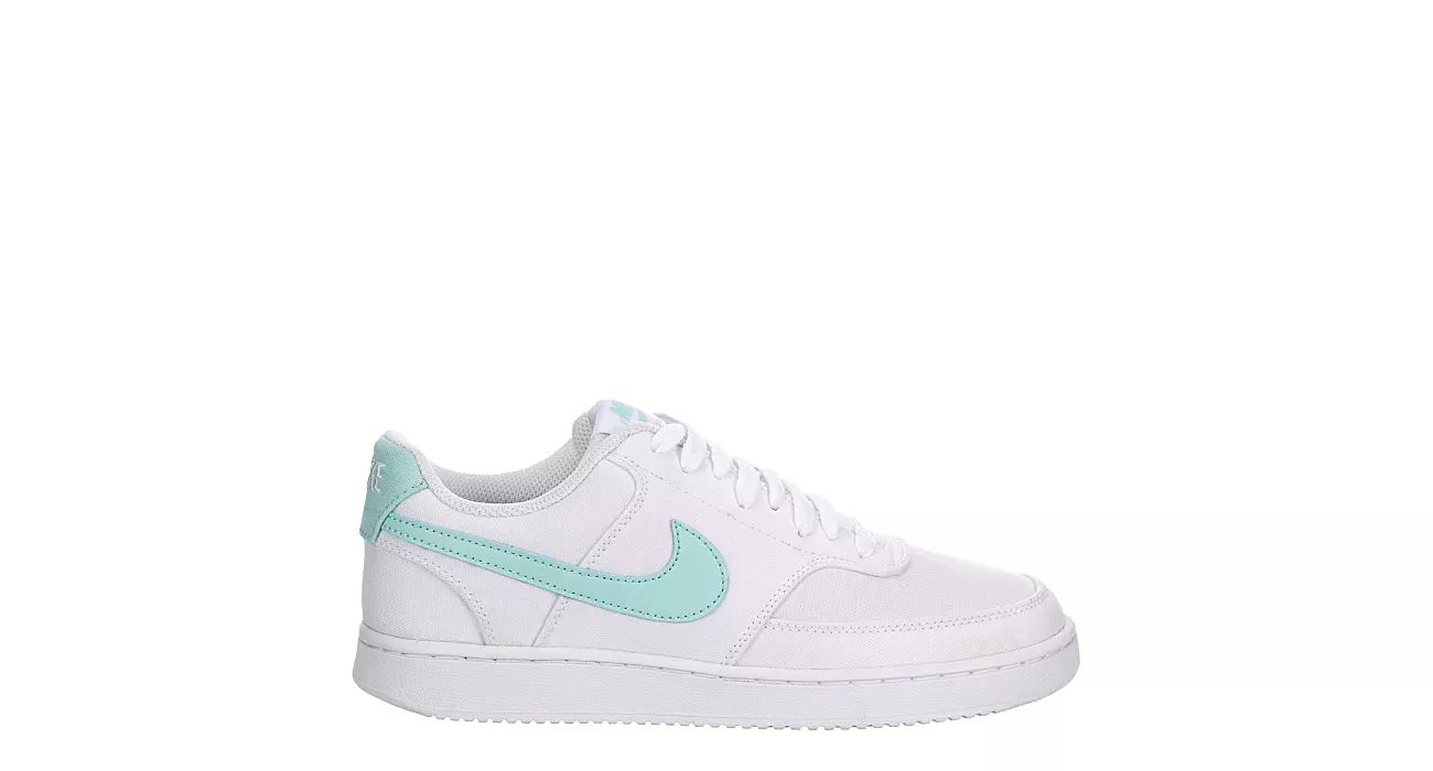 Nike Womens Court Vision Low Canvas Sneaker - White | Rack Room Shoes