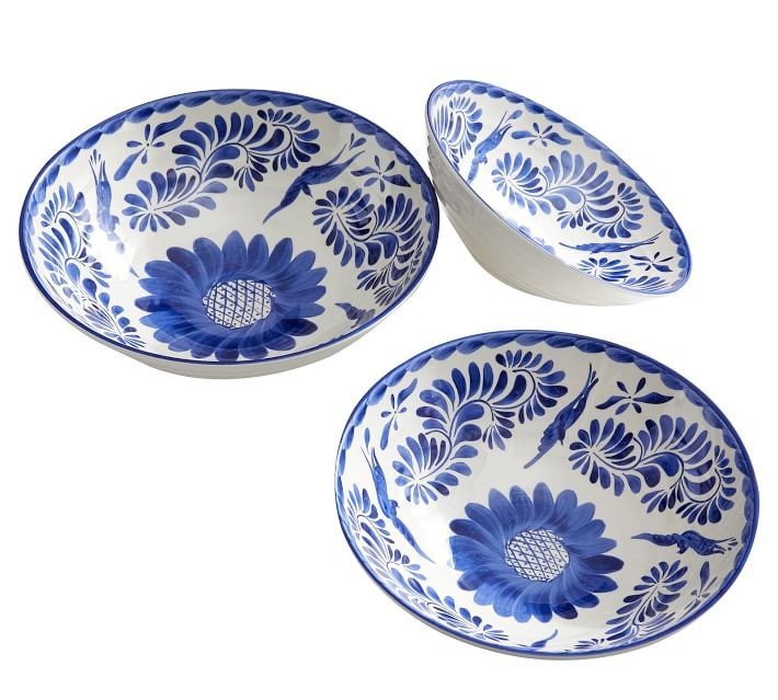 Puebla Melamine Serving Bowls - Set of 3 | Pottery Barn (US)