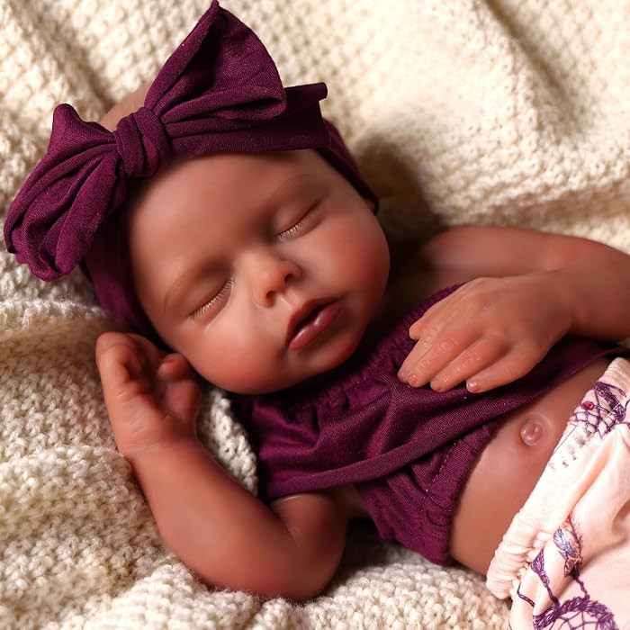 BABESIDE 16 inch Full Body Silicone Baby Dolls, Realistic African American Reborn Doll Black Girl... | Amazon (US)