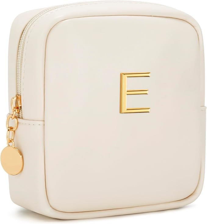 Personalized Birthday Gifts for Women - Initial Makeup Bag Set Travel Toiletry Bag Cosmetic Bags ... | Amazon (US)