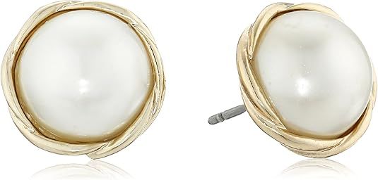 Anne Klein Small Twisted Stud Earrings | Amazon (US)