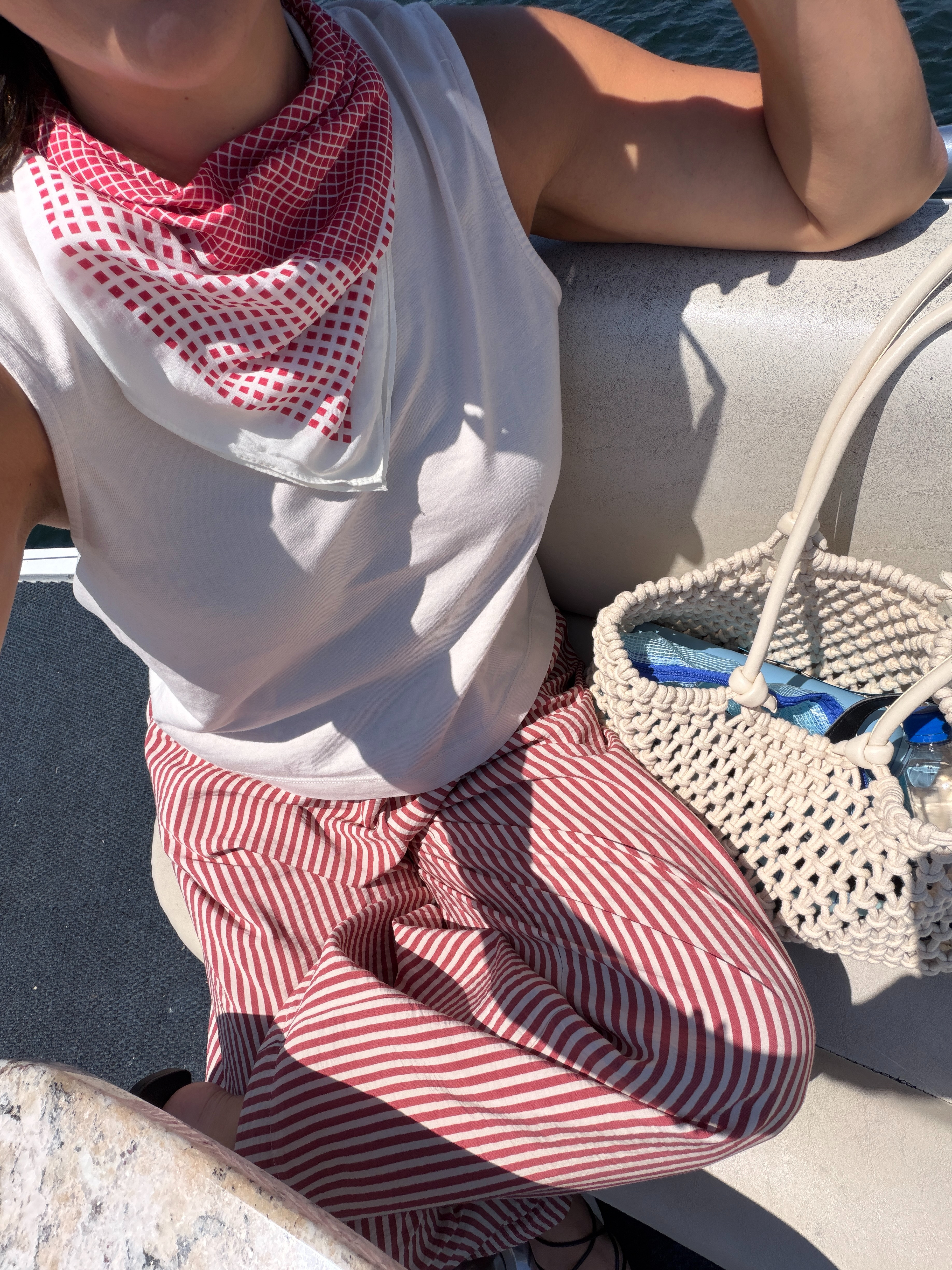 Summer outfit details ✨ these stripe pants are a favorite and I'll be wearing these the rest of the summer!  

 #LTKootd #LTKSeasonal