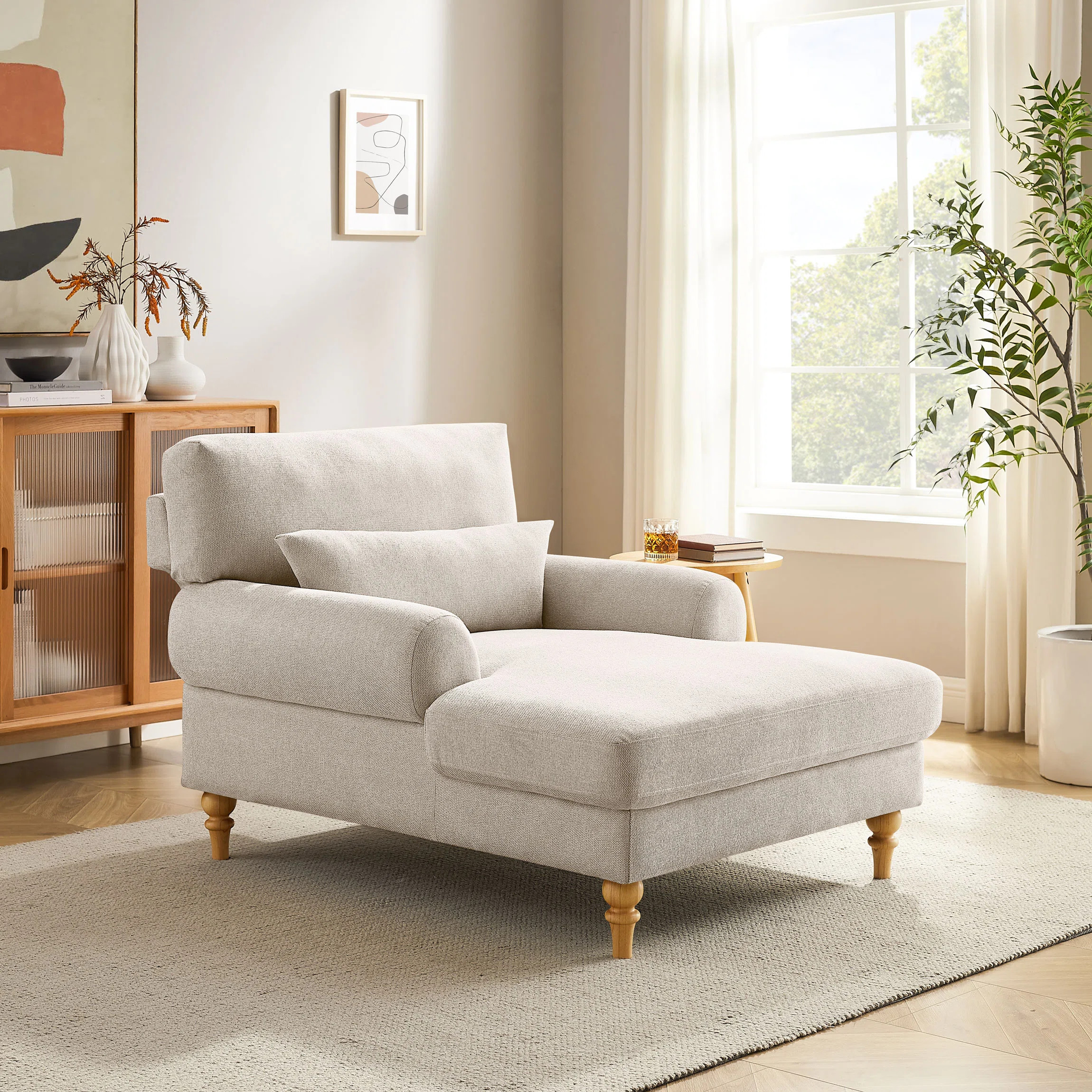 Jazier Upholstered Chaise Lounge with Adjustable Backrest | Wayfair North America