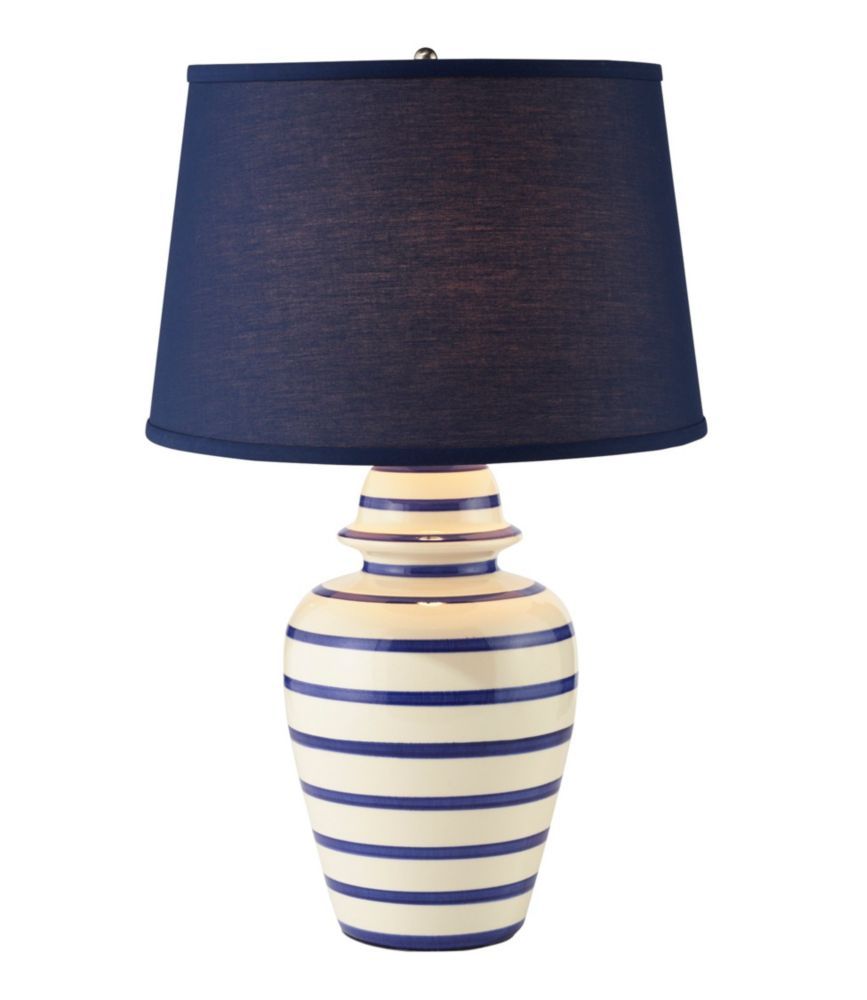 Portland Ceramic Lamp, Stripe | Lamps at L.L.Bean | L.L. Bean