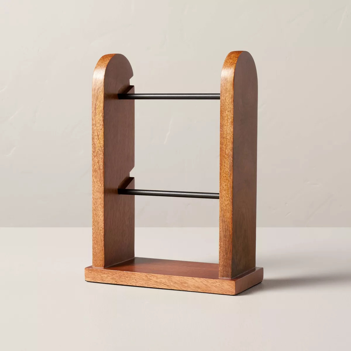 Wood & Metal Ribbon Spool Holder Brown/Black - Hearth & Hand™ with Magnolia | Target