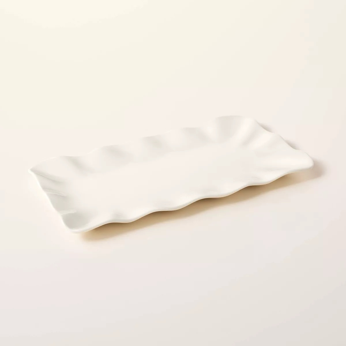 Ruffled Ceramic Serving Platter Cream - kate spade new york x Target | Target