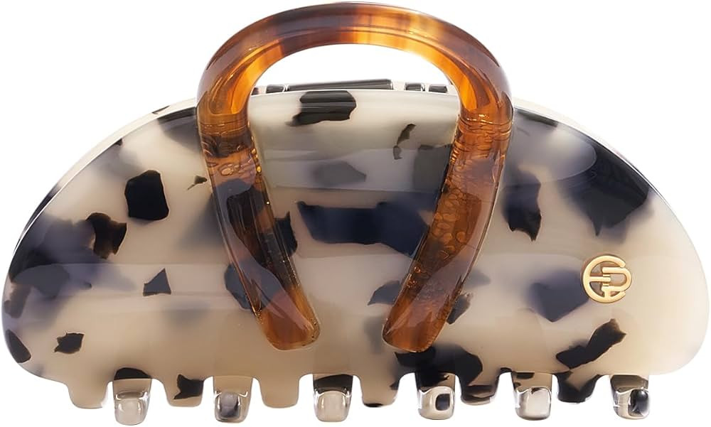 EVITA PERONI Middle Hair Clip, "Vintage Candy" Hair Clips for Women, Strong Grip Acetate Shark Cl... | Amazon (US)