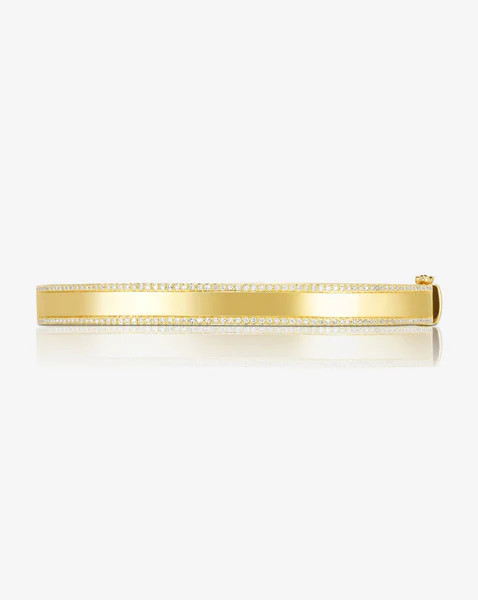 Diamond Border Bangle | Ring Concierge