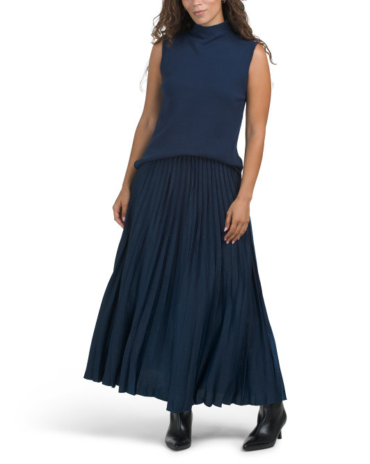 2pc Top And Pleated Midi Skirt | TJ Maxx