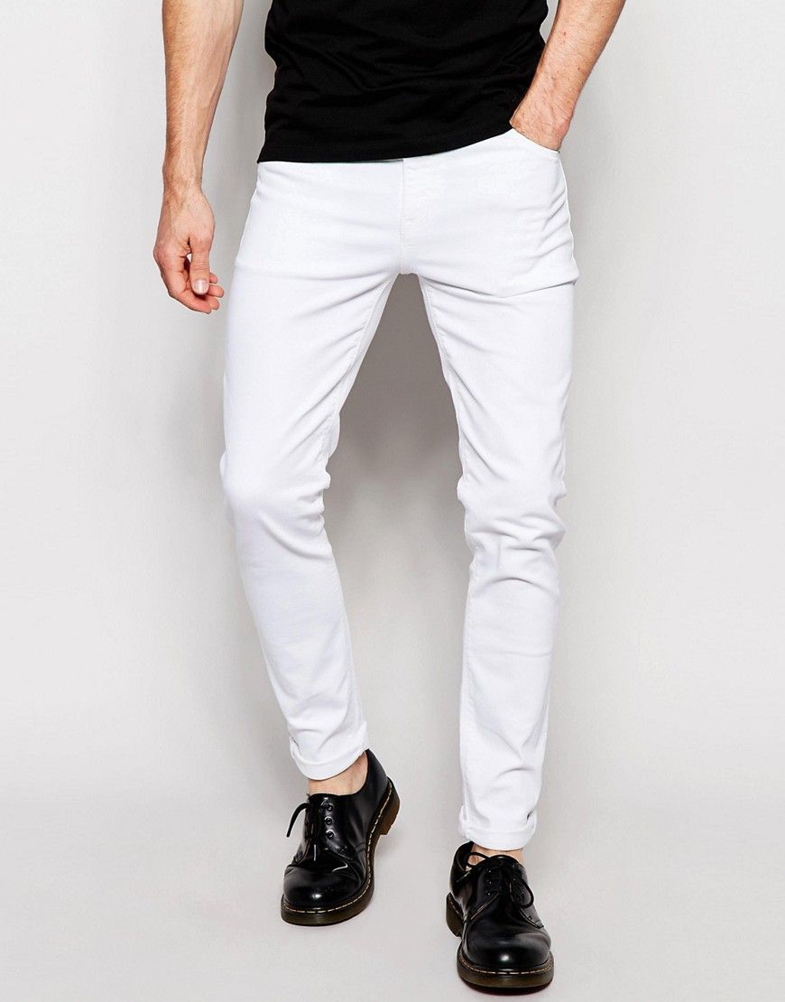 ASOS Skinny Jeans In White - White | ASOS US