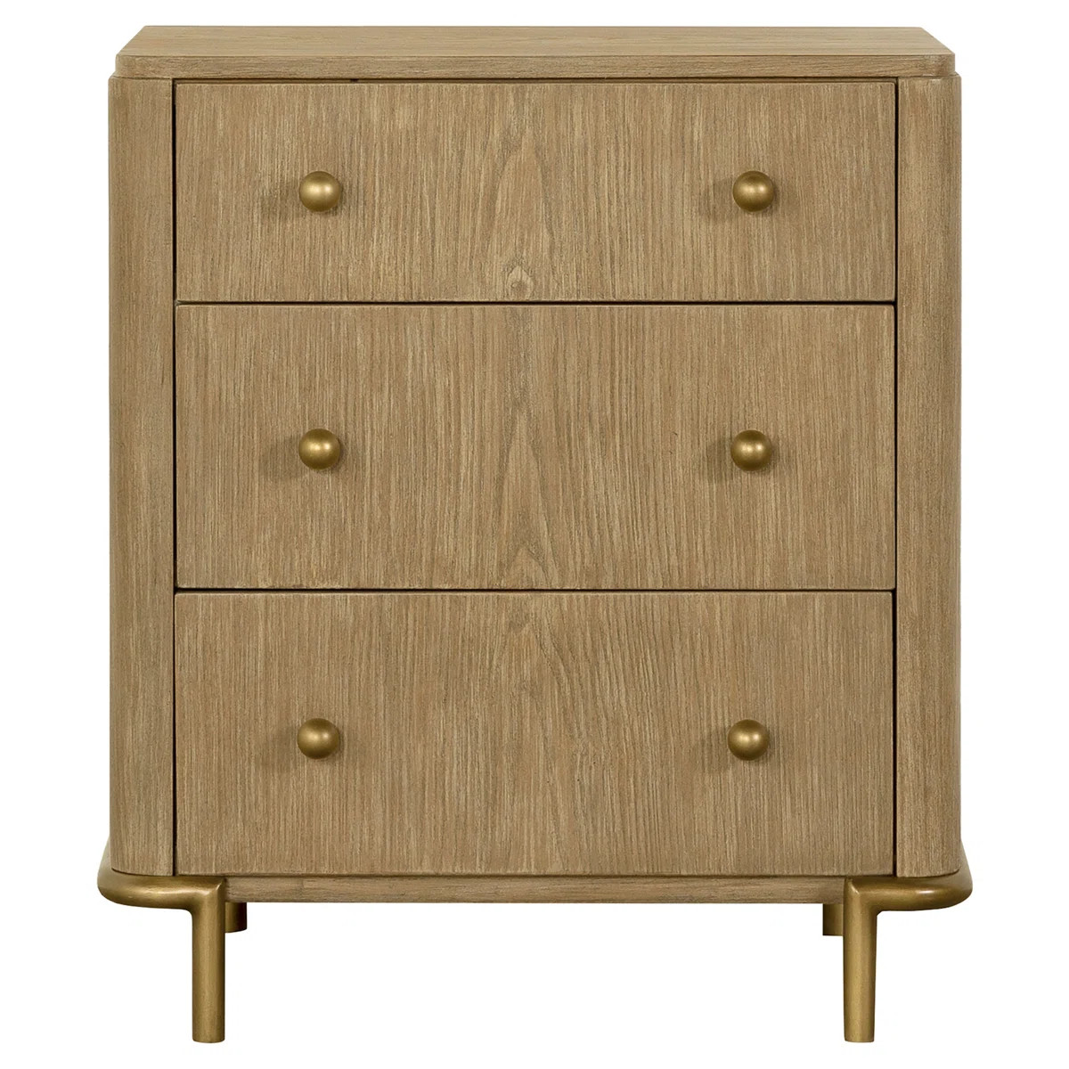 Maxine 3-drawer Nightstand Sand Wash | Wayfair North America
