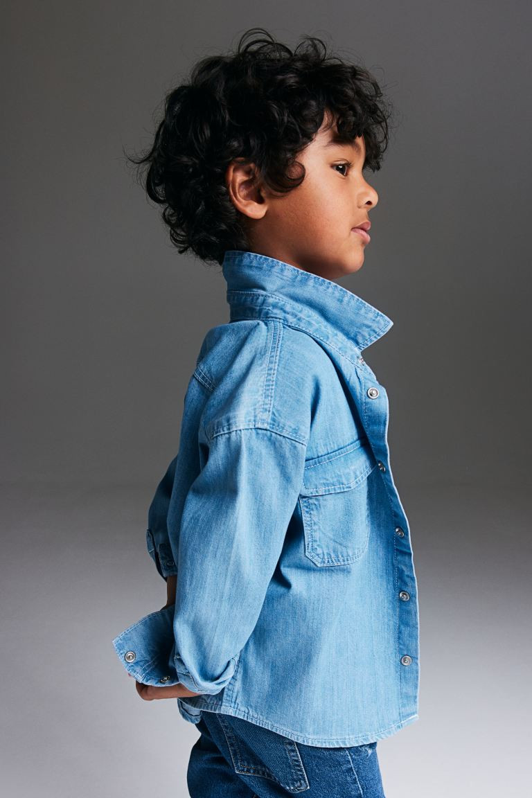 Denim Shirt - Denim blue - Kids | H&M US | H&M (US + CA)