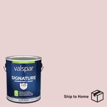 Valspar  Signature Satin Charming Pink Hgsw2047 Latex Interior Paint + Primer (1-Gallon) | Lowe's
