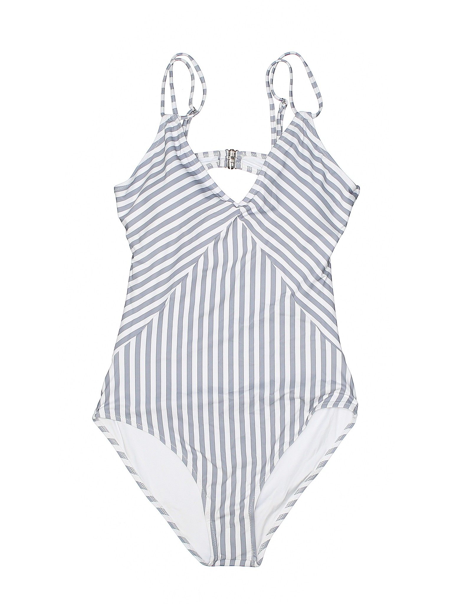 Cupshe One Piece Swimsuit Size 12: Gray Women's Swimwear - 45722144 | thredUP