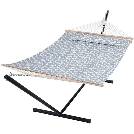 SUNCREAT 55 Inch Extra Large Double Hammock with Stand 475lbs Capacity Outdoor Portable Hammock with | Walmart (US)