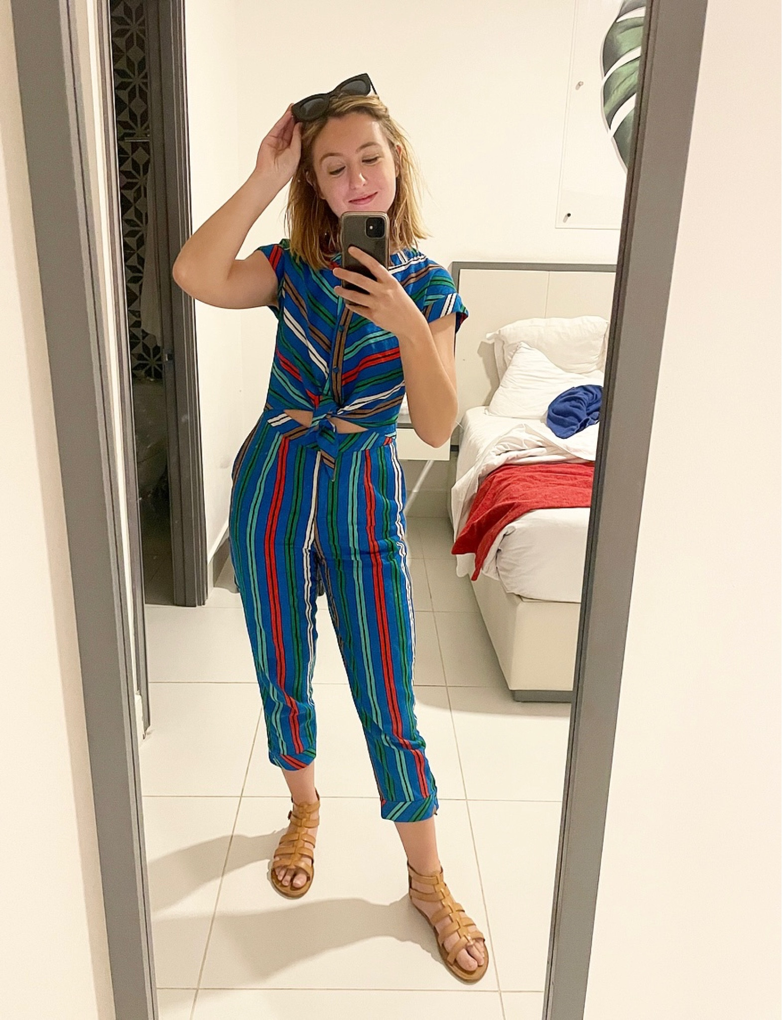 Another rent the runway pick 😍
•
This one is for walking around and exploring Santo Domingo ☀️
•
The weather here is perfect - 77 and sunny 😎 
•
•
•
•
•
#sunnyoutfit #colorfuloutfit #sunnyoutfitinspo #outfitinspo #summeriutfit #outfitidea #vacationoutfit #vacationoutfitidea #vacation #casualoutfit #ootd #outfitoftheday #boldoutfit #vacationootd #stripesoutfit #jumpsuit #cutouts #colorfuljumpsuit

#LTKstyletip #LTKfit #LTKtravel