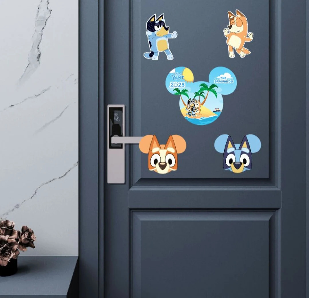 Blue Dog Family Cruise Door Magnets - Etsy | Etsy (US)