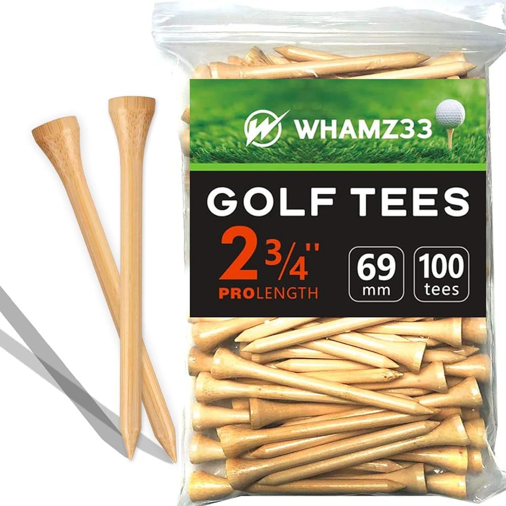 Professional Wooden Golf Tees 2 3/4 inch Tee Pack of 100 Golf Tee | Amazon (US)