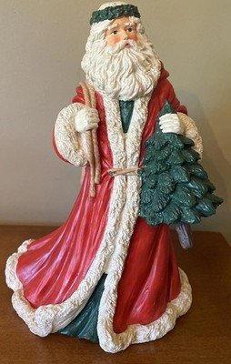 Vtg Christmas Celebrations By Tom Rubel 9.5” Traditional Santa Figurine 1994 | eBay US