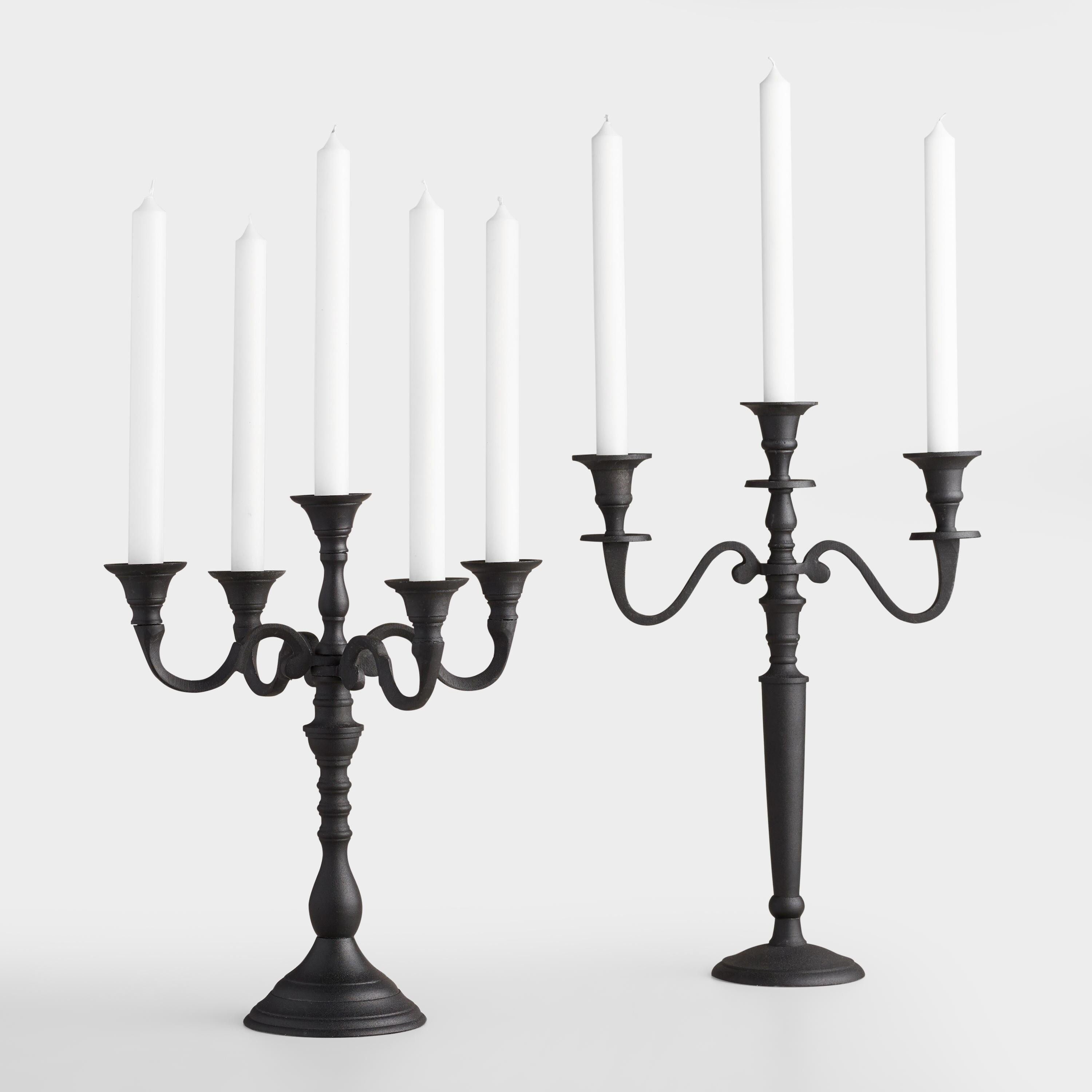 Black Iron Candelabra | World Market