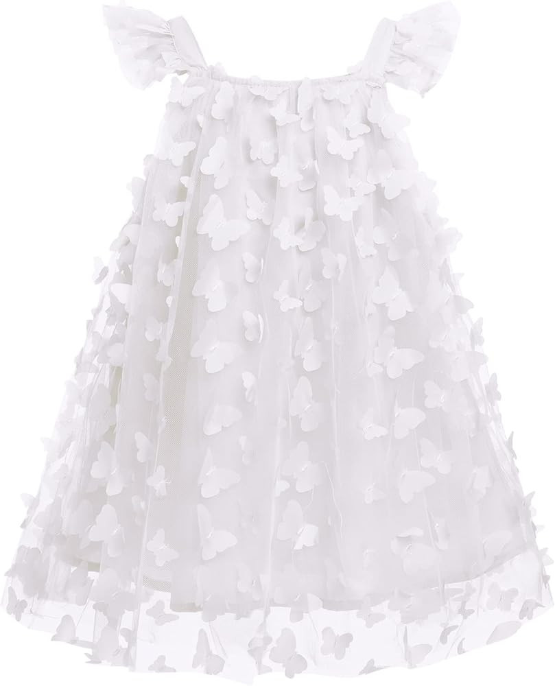 Toddler Baby Girls Butterfly Birthday Dress Cake Smash Formal Wedding Party Tulle Dresses Photo S... | Amazon (US)