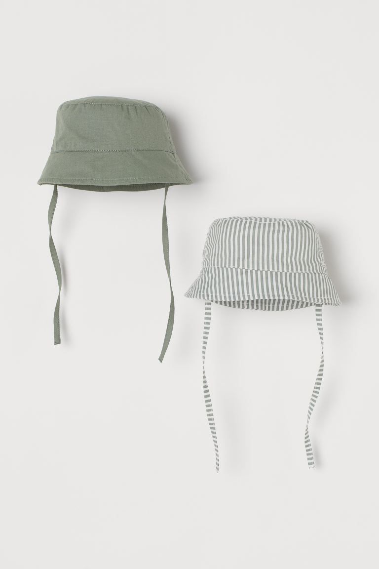 2-pack Cotton Sun Hats | H&M (US + CA)