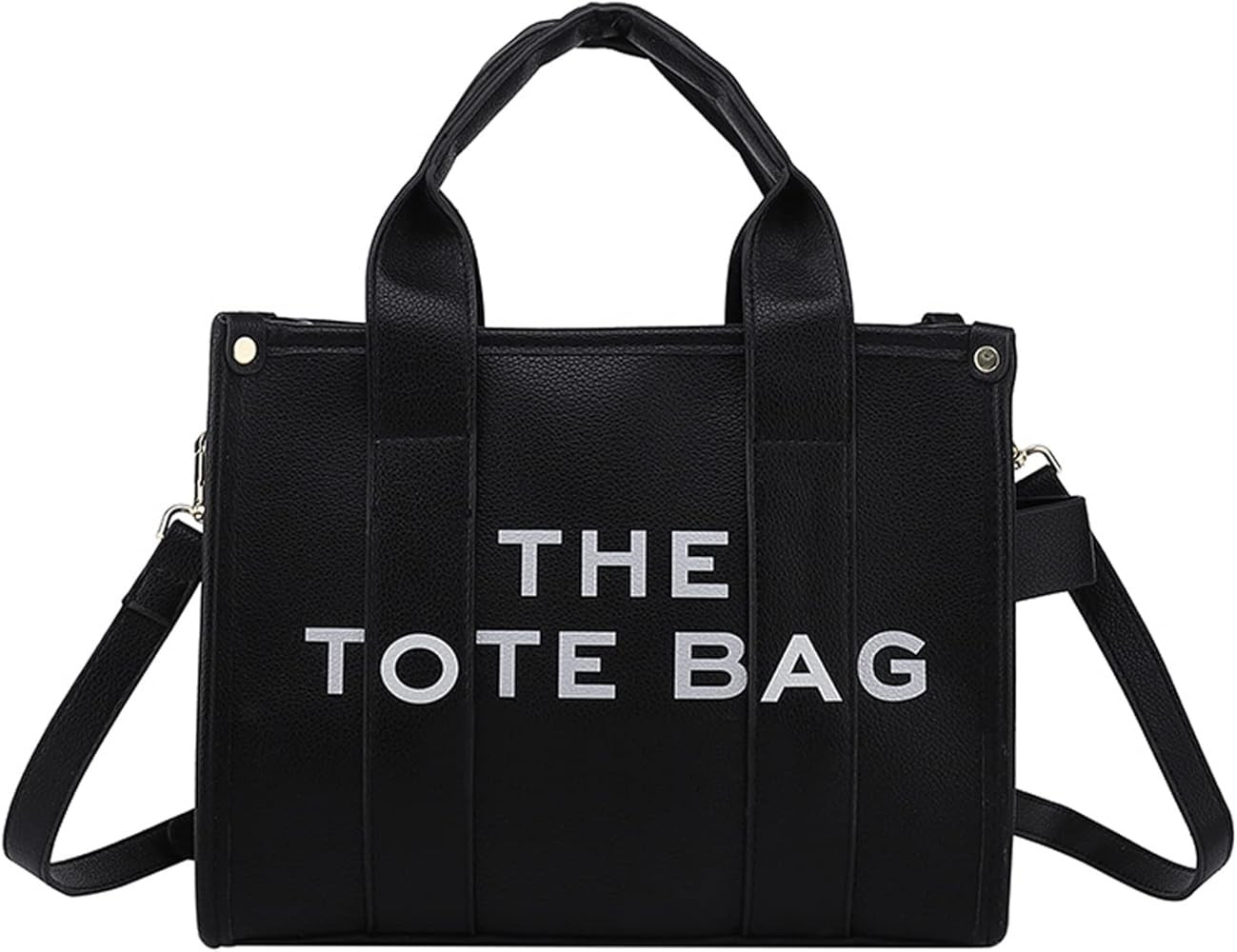 CASTNICH The Tote Bag for Women, Canvas/Leather Tote Bag with Zipper Sturdy Tote Purse Crossbody ... | Amazon (US)