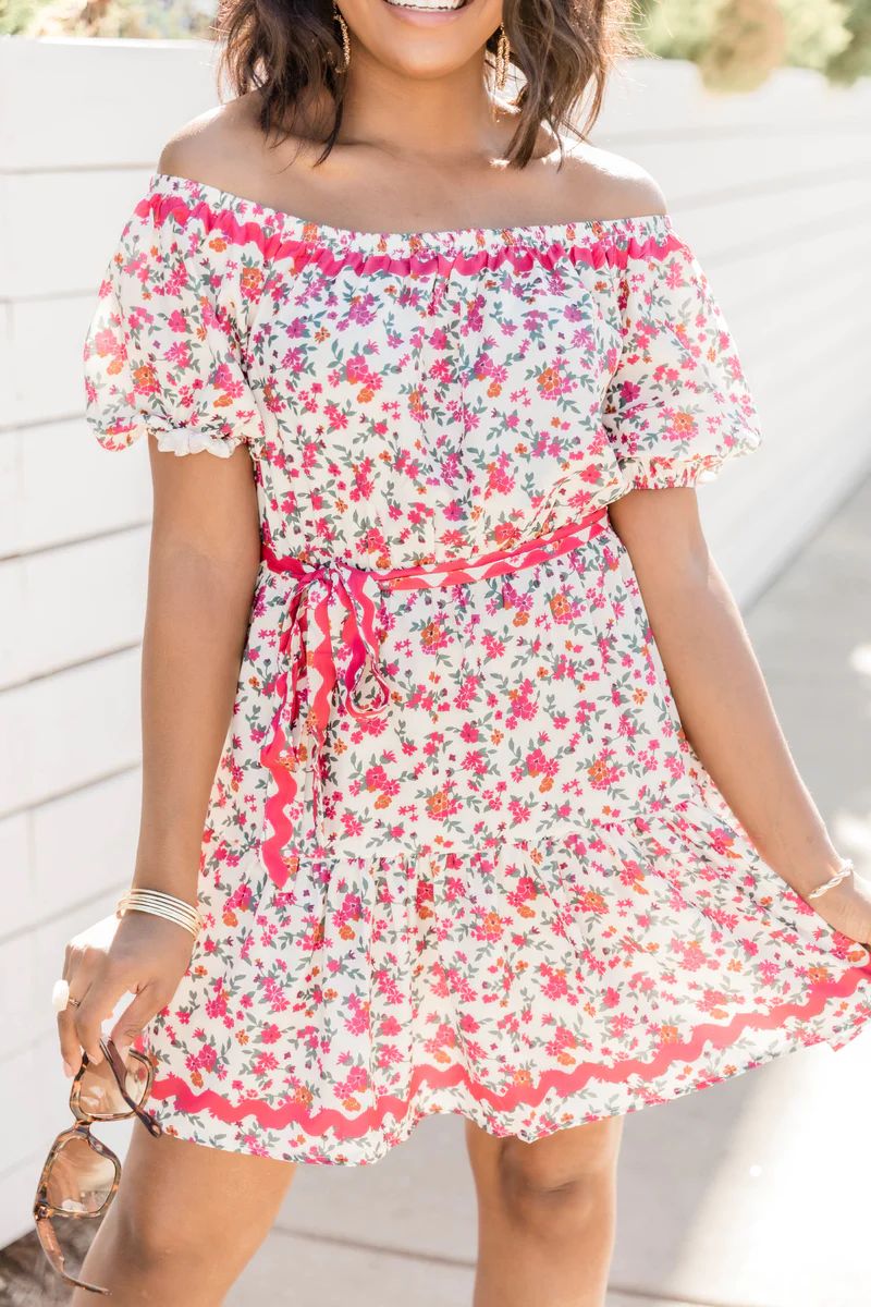 Moments Like These Ivory Floral Dress FINAL SALE | The Pink Lily Boutique