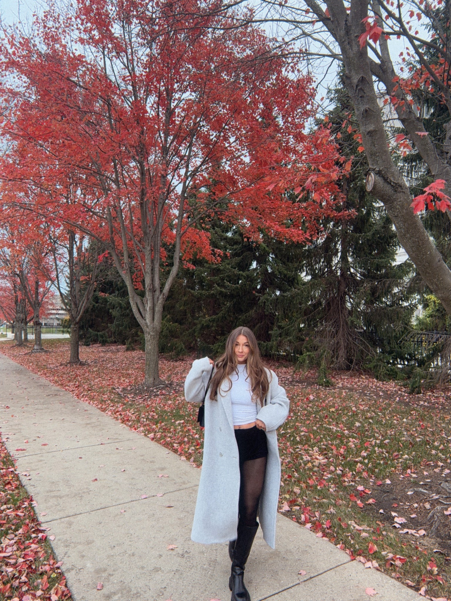 medium coat 
small tank
small shorts
true to size boots 