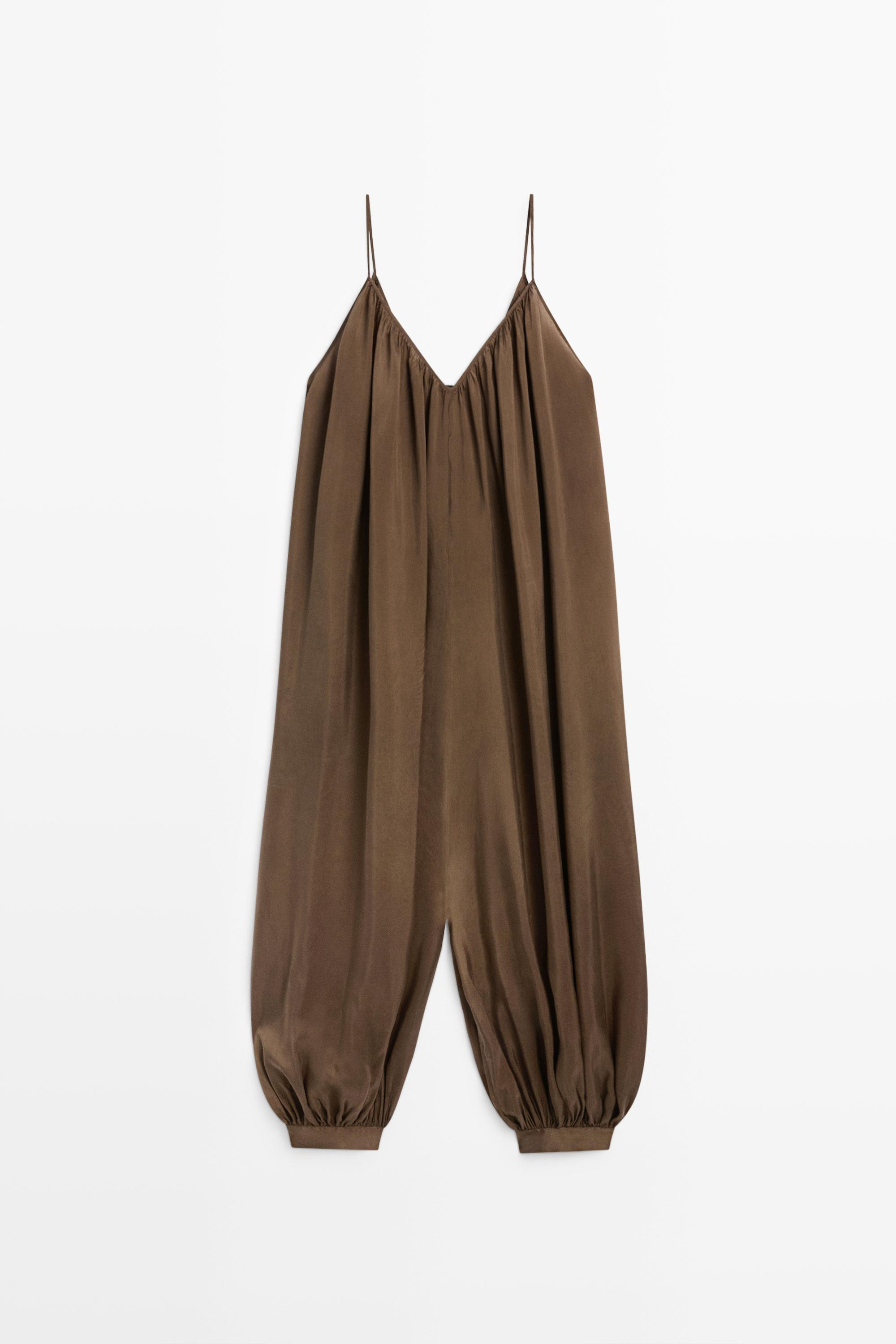 Flowing sarouel jumpsuit | Massimo Dutti UK