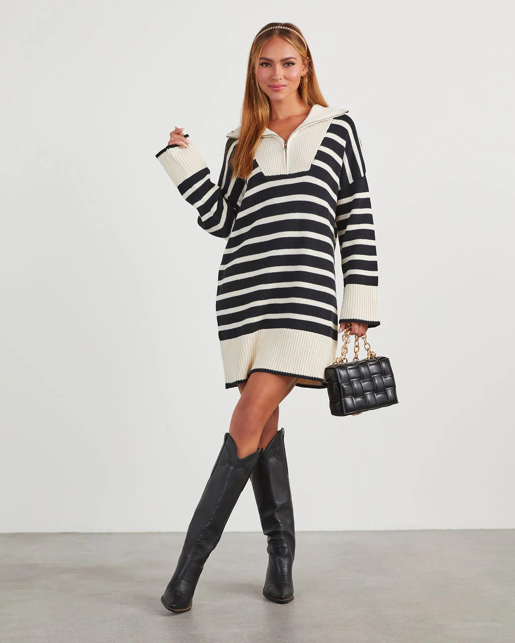 Tipton Striped Mini Sweater Dress | VICI