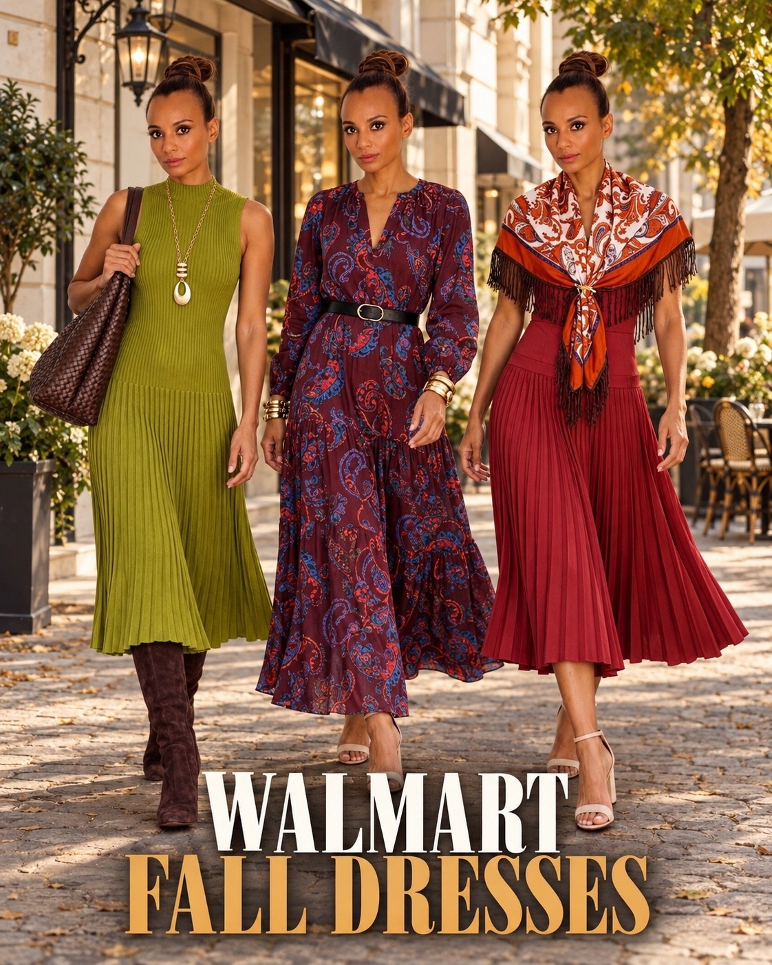 Walmart fall dresses that look so much more expensive than they are 🍂 These affordable fall outfit ideas include a pleated midi dress, a paisley maxi dress, and an olive-green knit dress styled for work, brunch, church, Thanksgiving, or weekend outings. Elegant, versatile, and perfect for autumn!

#WalmartFashion #WalmartFinds #WalmartDresses #FallDresses #FallOutfitIdeas #AffordableFashion #MidiDress #MaxiDress #LTKStyle #LTKFashion@Walmart