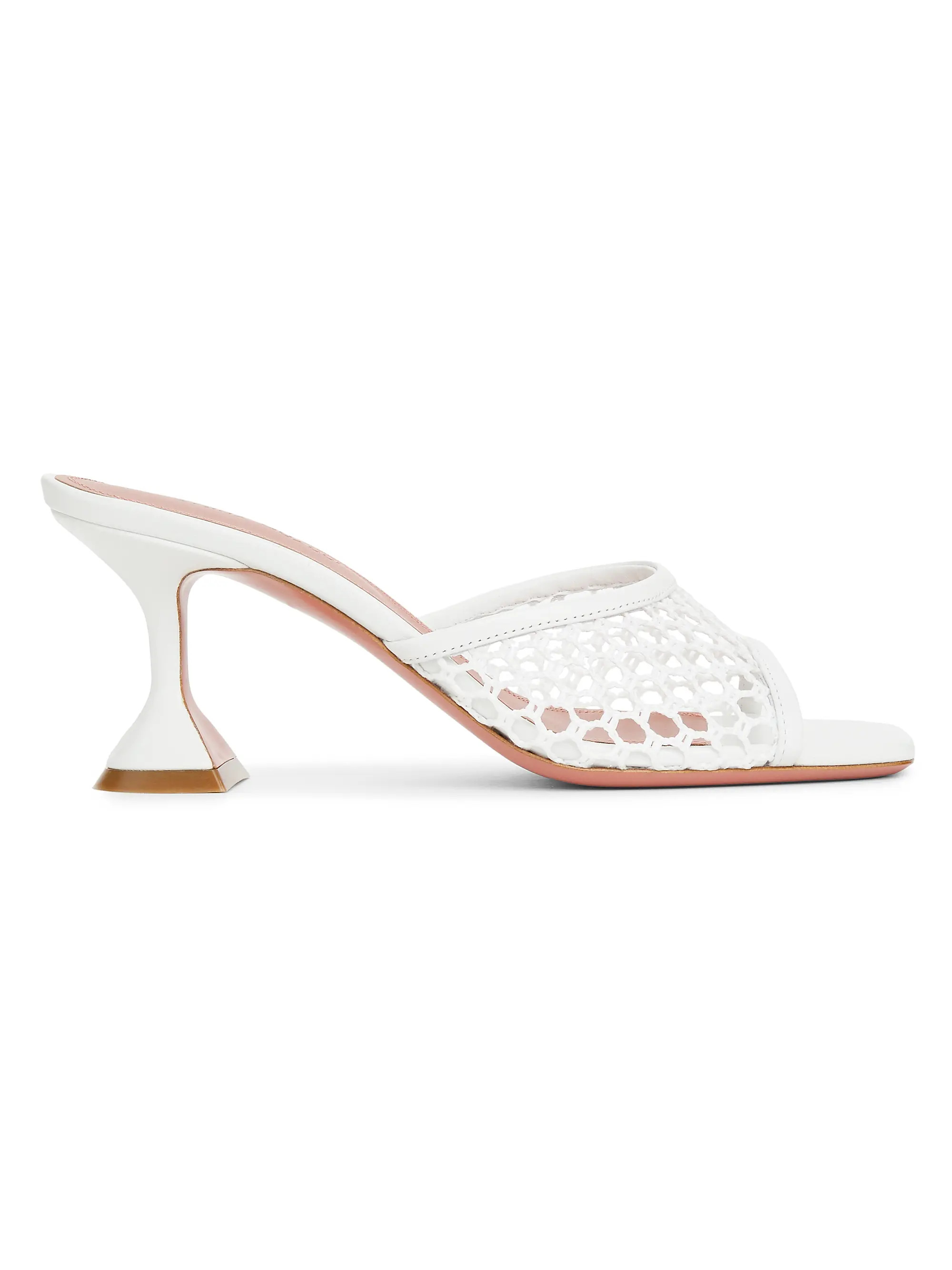 Lupita 70MM Mesh & Leather Mules | Saks Fifth Avenue