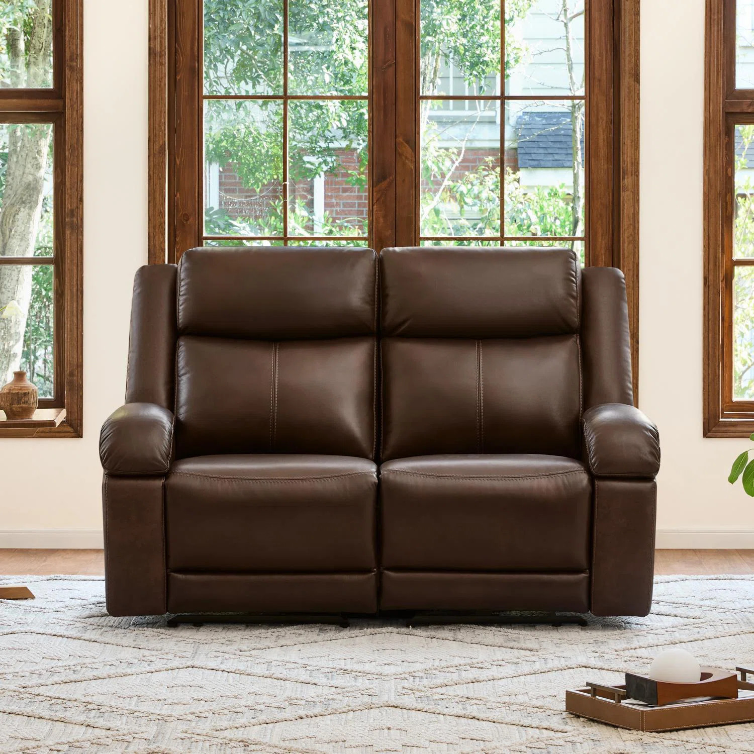 Latitude Run® Mejas Genuine Leather Power Reclining Sofa & Reviews | Wayfair | Wayfair North America