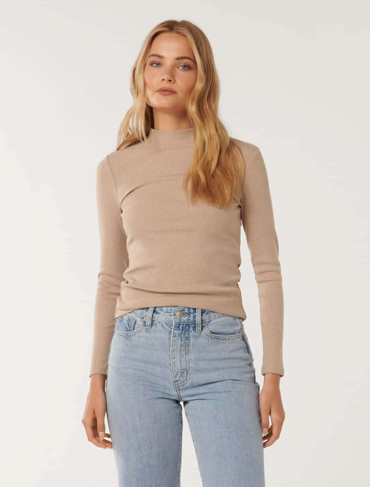 Winona Rib Long-Sleeve Top | Forever New (AU)