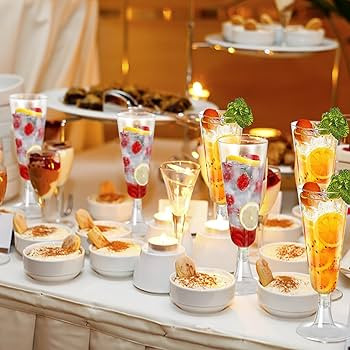 SUREHOME Plastic Champagne Flutes 40 Pack Disposable Champagne Glasses 5.5 Oz Clear Plastic Mimos... | Amazon (US)