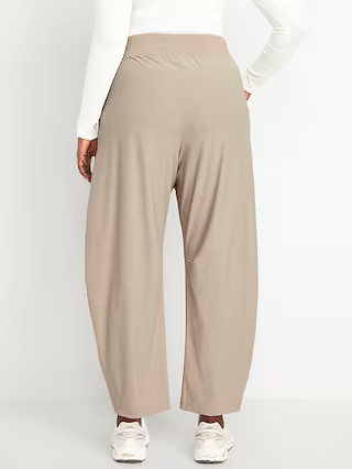 High-Waisted SleekTech Barrel Ankle Pants | Old Navy (US)