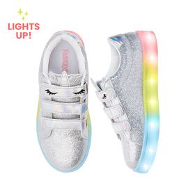 Light Up Unicorn Ombre Sole Sneaker | FabKids