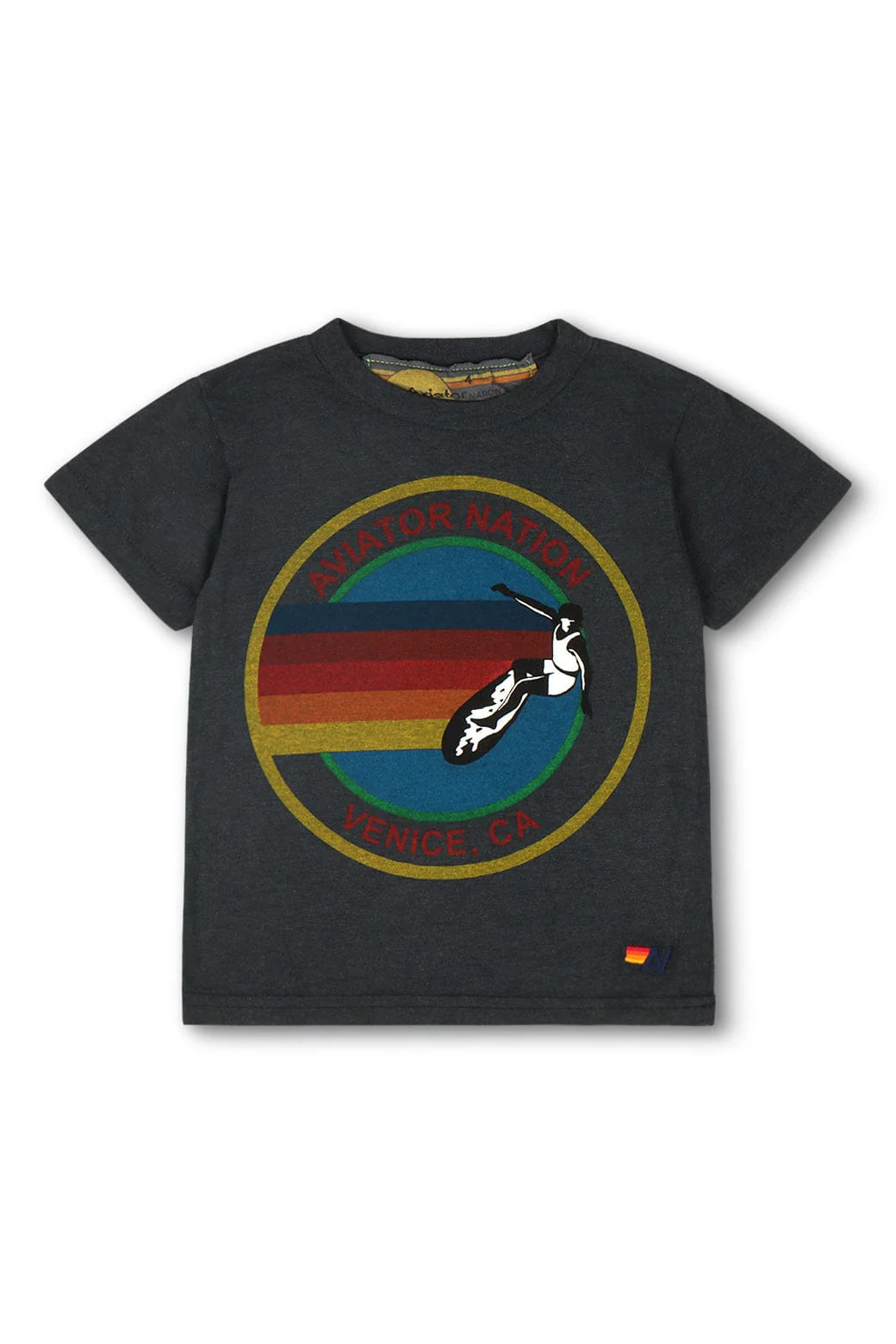 KID'S AVIATOR NATION TEE - CHARCOAL | Aviator Nation