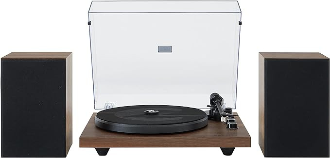 Crosley C62C Turntable HiFi System Record Player with Speakers, Adjustable Tonearm, Moving Magnet... | Amazon (US)