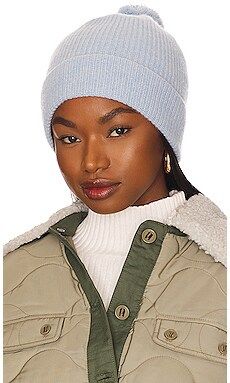 LoveShackFancy Orah Beanie in Blue from Revolve.com | Revolve Clothing (Global)