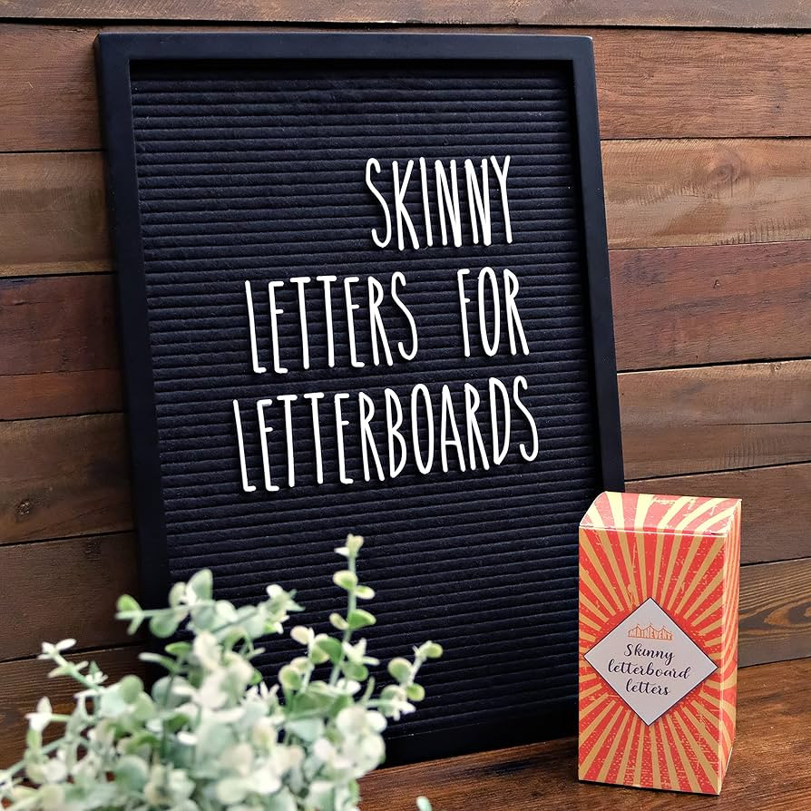Skinny Letterboard Letters Only Set NO BOARD INCLUDED, Rae Dunn Inspired Font Perfect Farmhouse D... | Amazon (US)