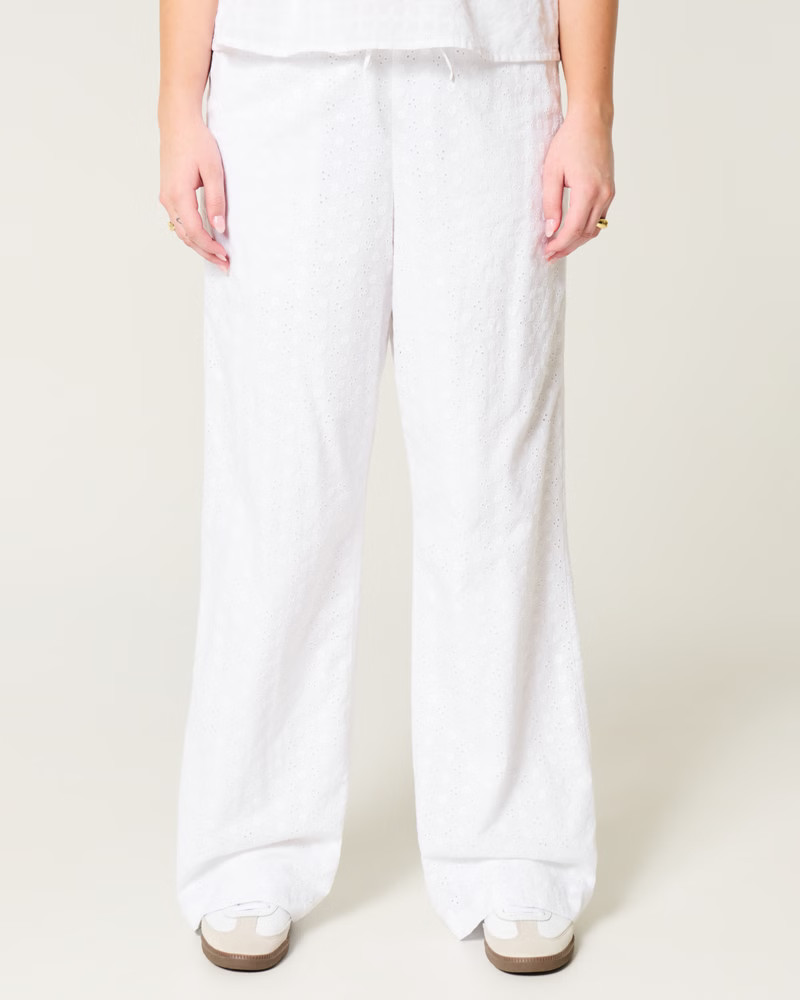 New!BestsellerEyelet Pull-On Baggy Pants | Hollister (US)