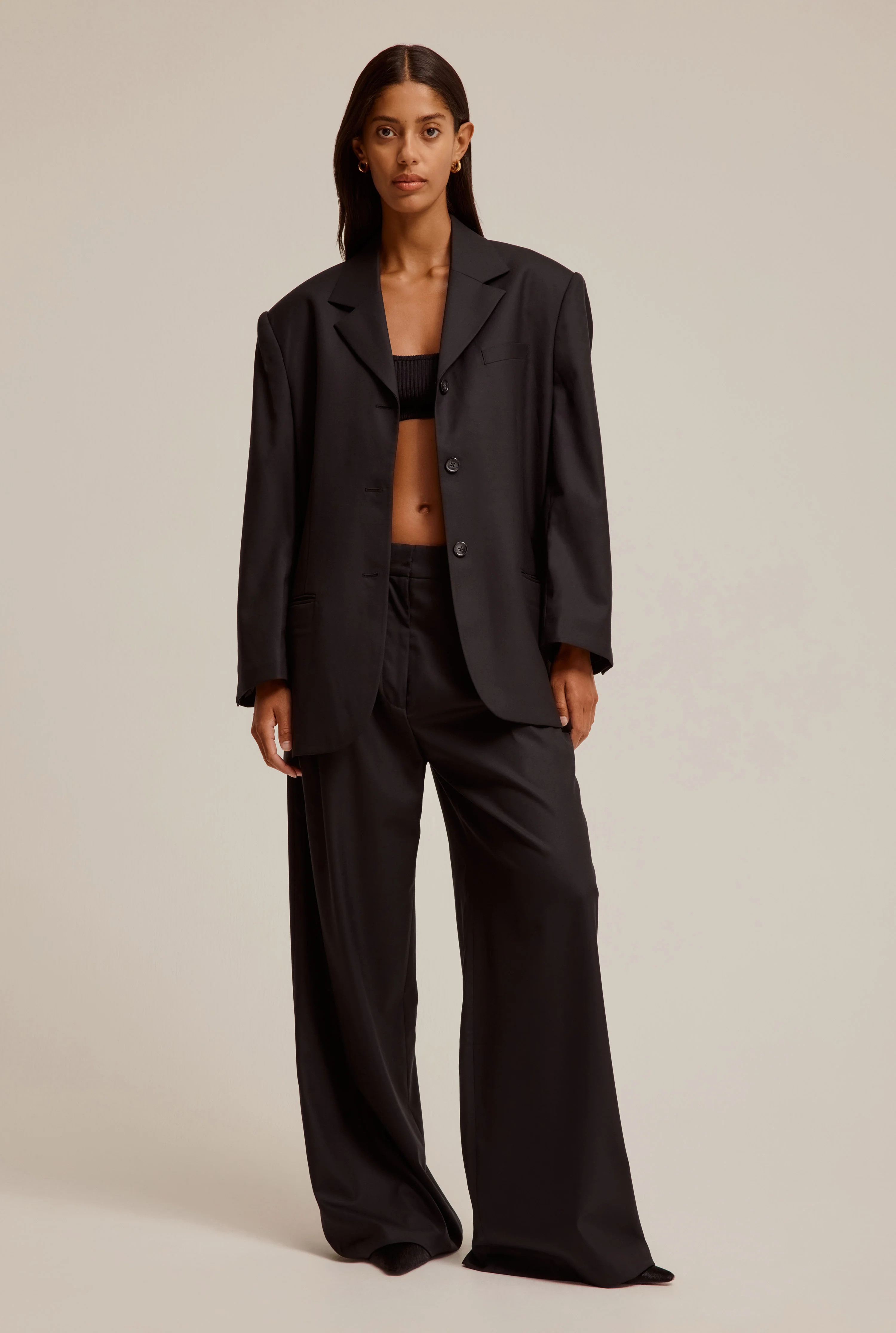 Oversized Tailored Wool Blazer | Venroy AU