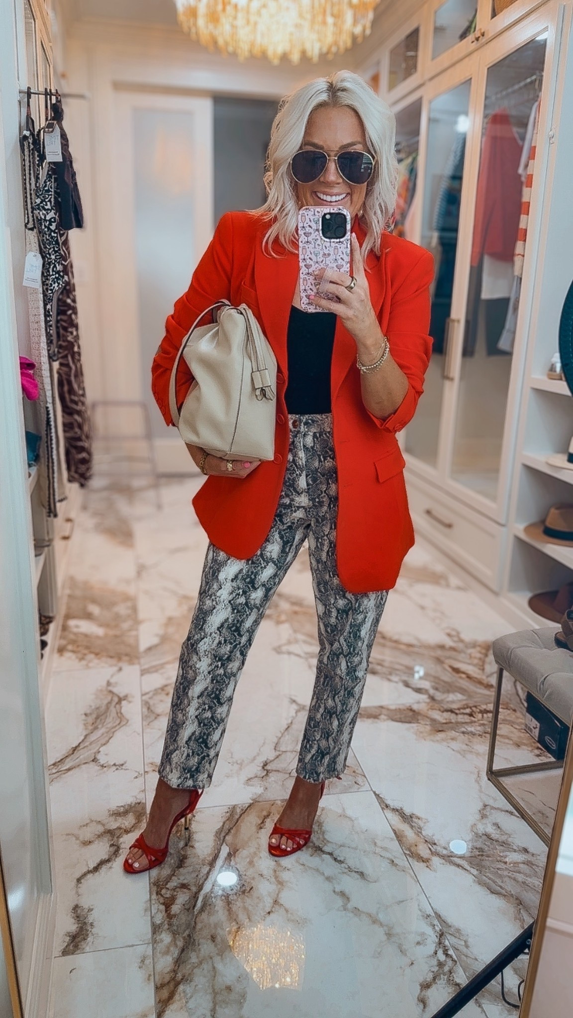 OBSESSED!!! How is all this from Walmart! 
Small in blazer and size 6 in pants 