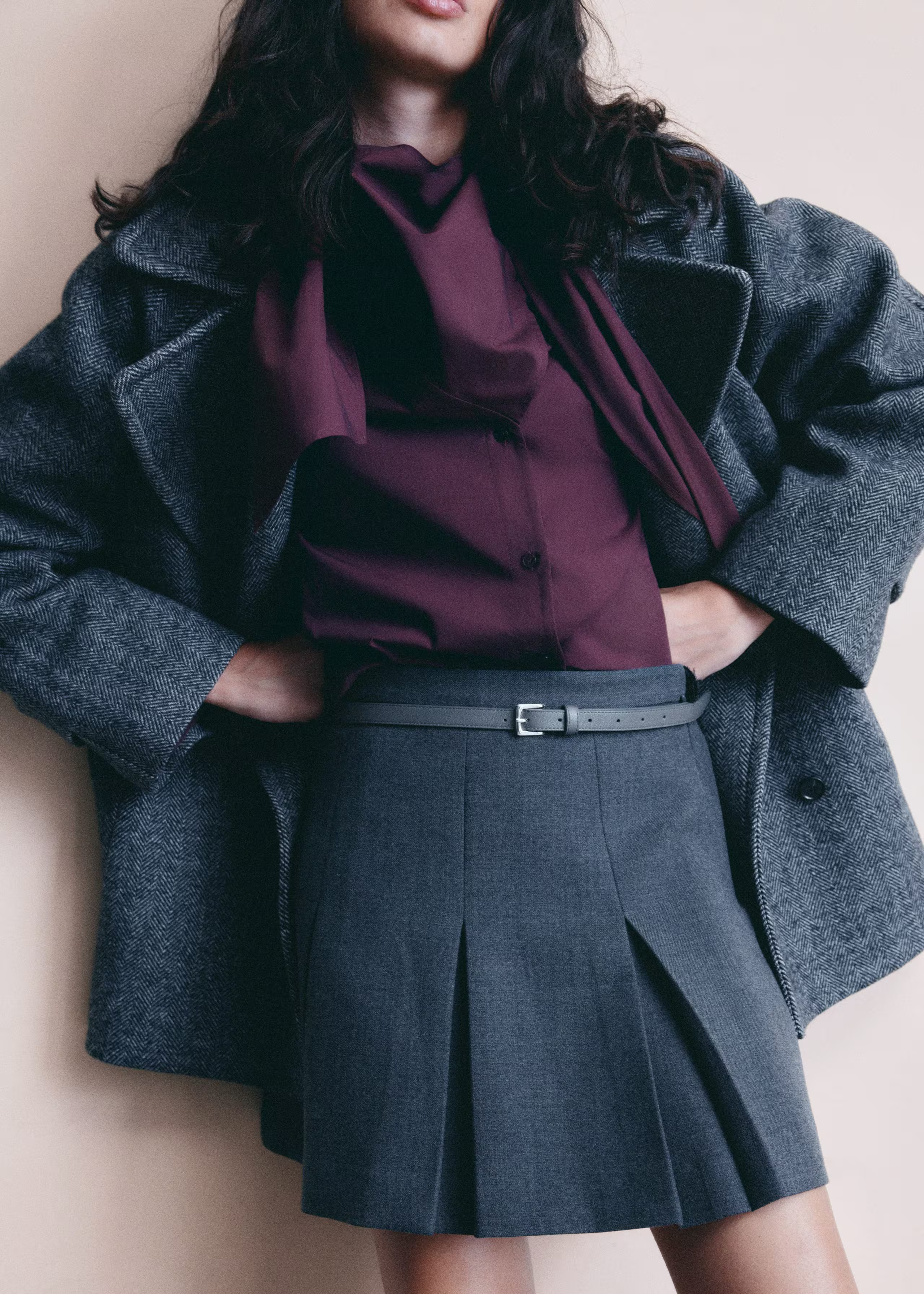 Pleated Wool Mini Skirt | & Other Stories UK