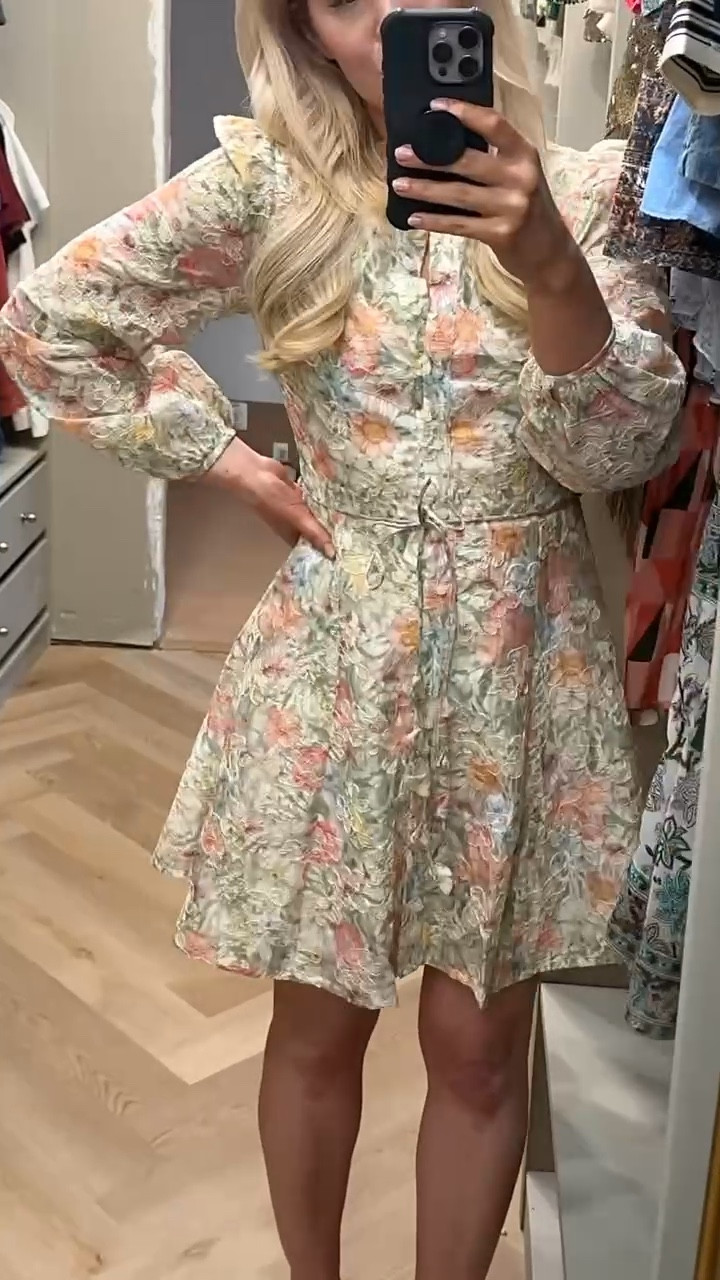 So cute - looks like Zimmermann!
RUNS SMALL across chest (wearing my usual XS but need small)


#LTKSeasonal