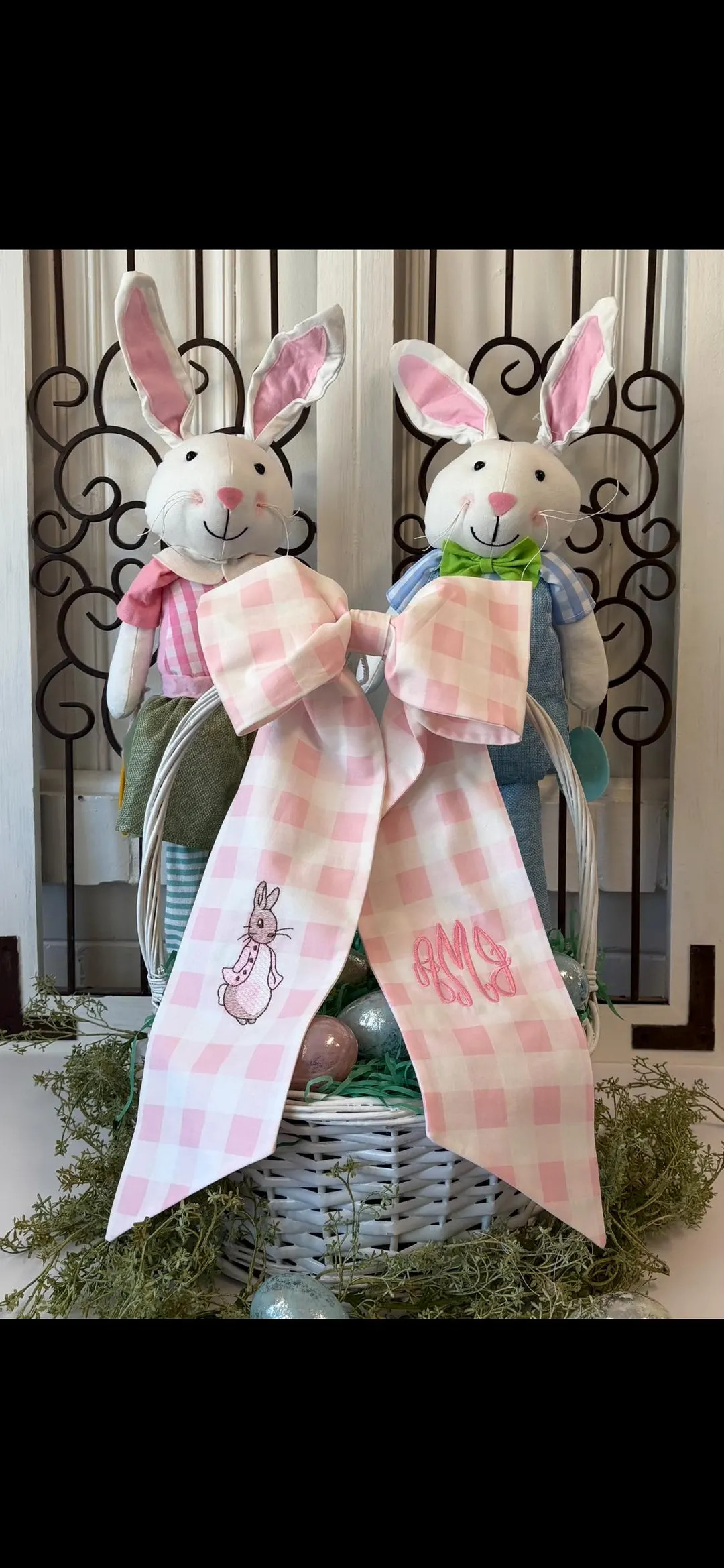 Easter Basket Bows, Baby shower bow. Personalized Bows. Free Shipping!! | Etsy (US)