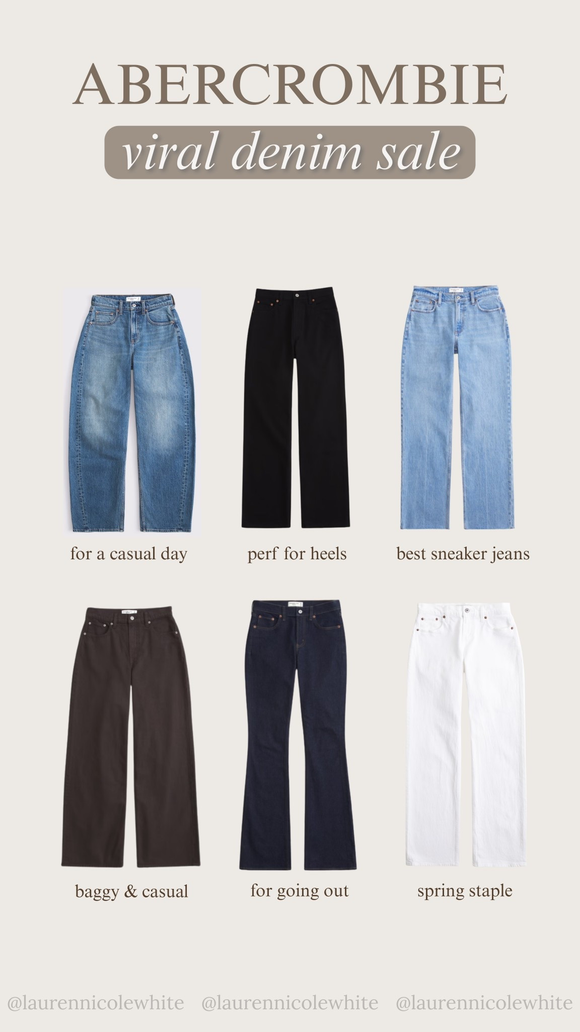 Don’t miss out on the Abercrombie sale!! The jeans are 25-40% off for a limited time!

#LTKU #LTKootd #LTKSaleAlert